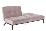 Sweem Sofa bed with velvet, Dusty pink