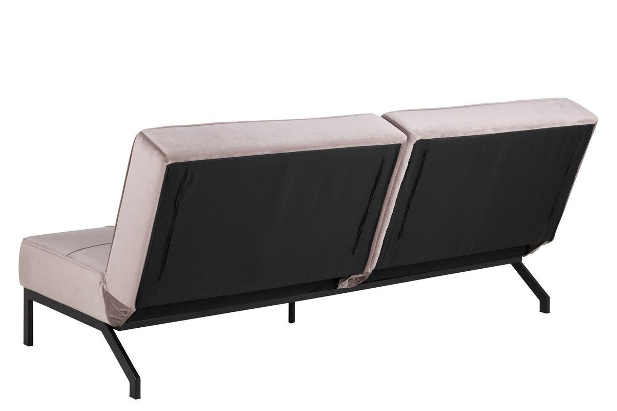 Sweem Sofa bed with velvet, Dusty pink