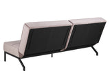 Sweem Sofa bed with velvet, Dusty pink