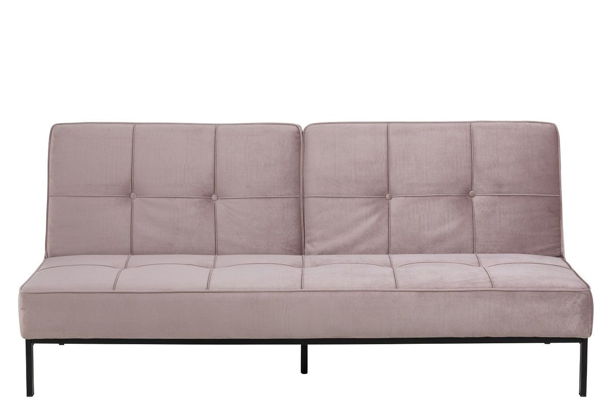 Sweem Sofa bed with velvet, Dusty pink