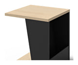 Albi Side Table, Light oak/Black, 40x40x46