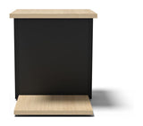 Albi Side Table, Light oak/Black, 40x40x46