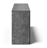 Albi Sideboard, Concrete/Black Metal, 190x45x81