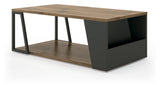 Albi Coffee Table, 55x100, Walnut Define/Black