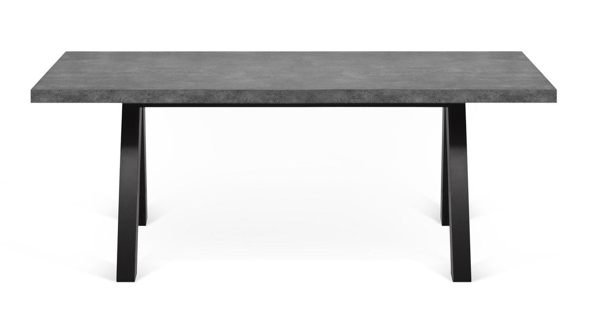 Temahome Apex Dining Table - Gray Concrete Look 200x100