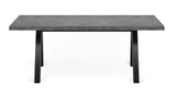 Temahome Apex Dining Table - Gray Concrete Look 200x100