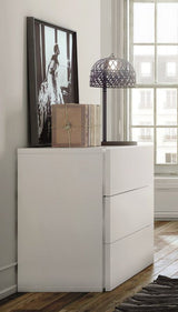 Temahome Aurora Chest - White w/3 drawers