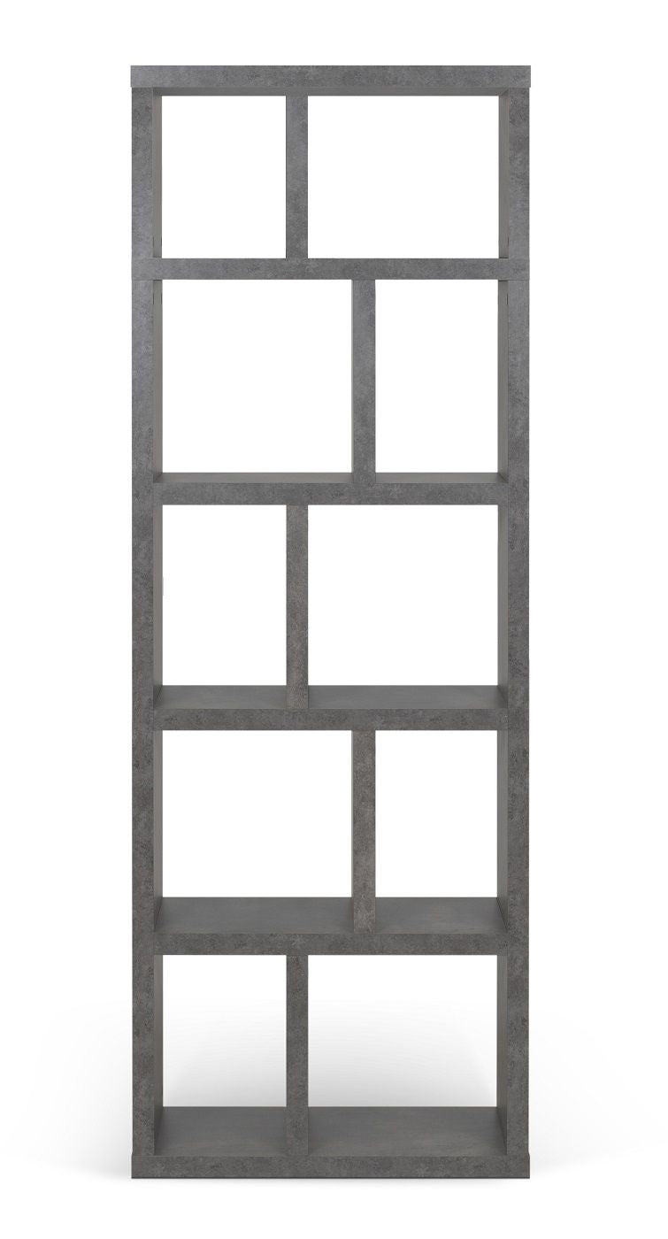 Temahome Berlin Shelf - Dark Concrete Gray, 198x70