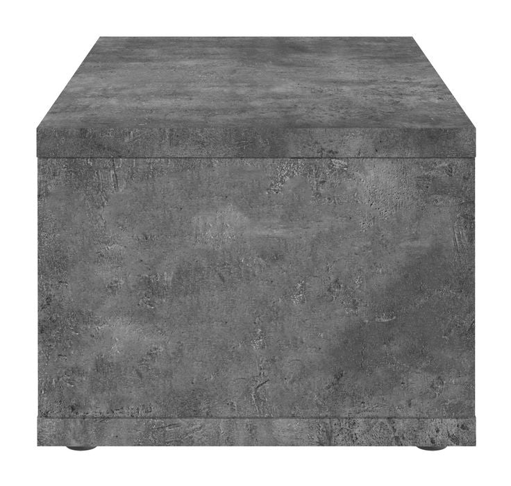 Berlin Coffee Table, Concrete/Black, 105x55x44