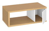 Berlin Coffee Table, Oak Veneer/White, 105x55x44