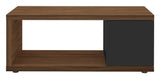 Berlin Coffee Table, Walnut Define/Black, 105x55x44