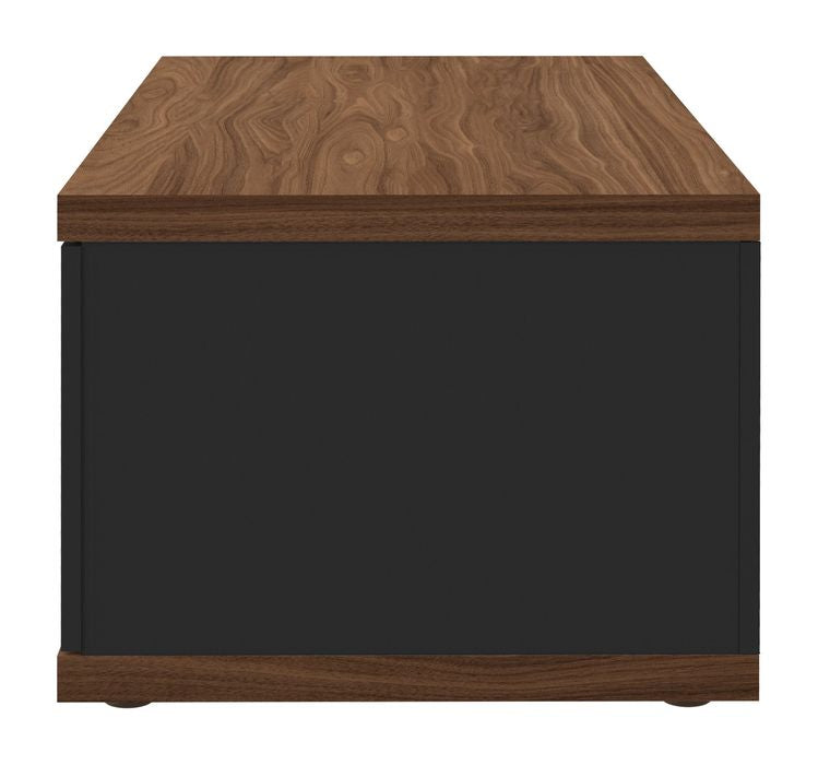 Berlin Coffee Table, Walnut Define/Black, 105x55x44