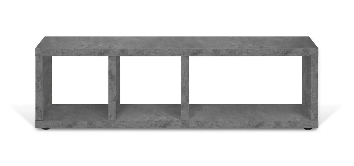 Temahome Berlin Tvbord - Dark Concrete Gray Melamine