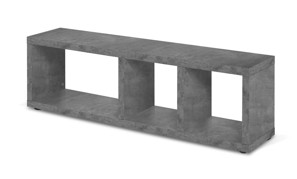 Temahome Berlin Tvbord - Dark Concrete Gray Melamine