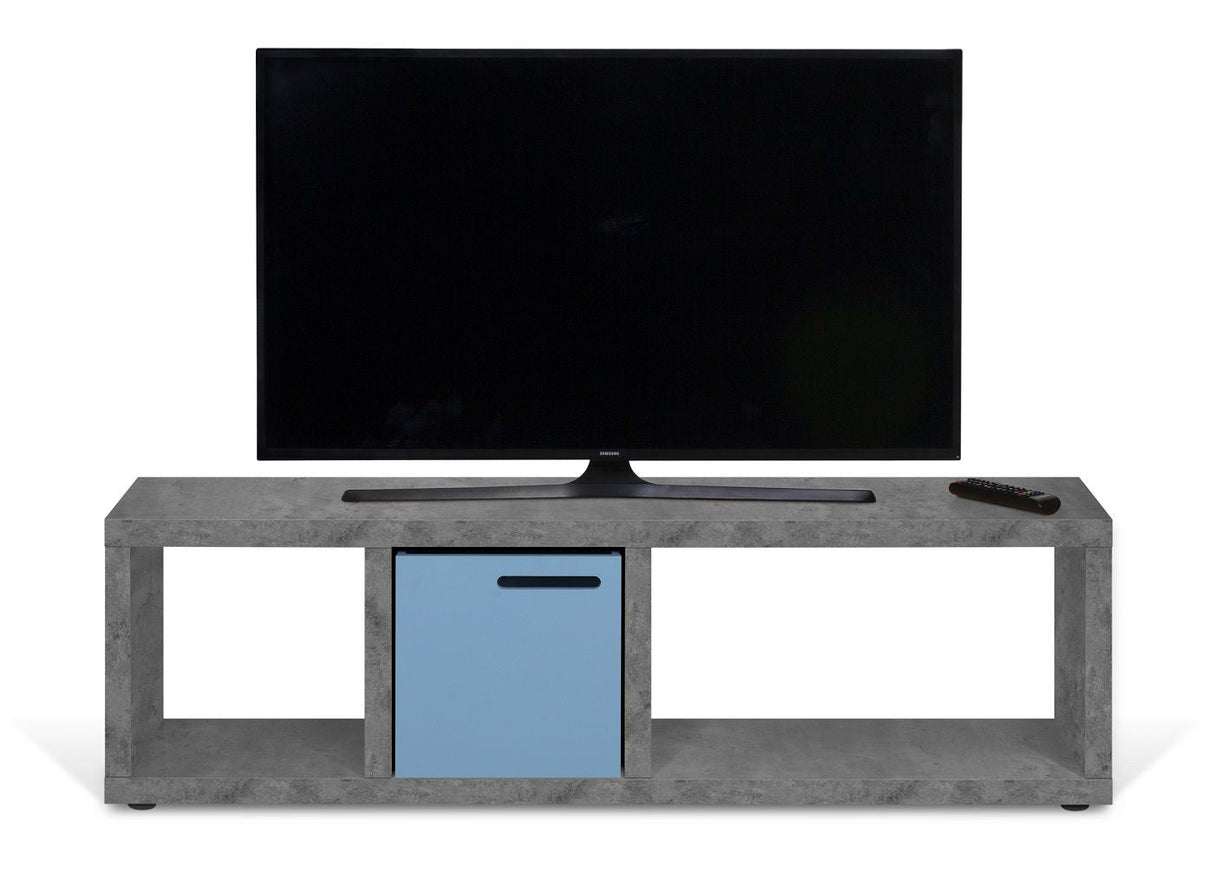 Temahome Berlin Tvbord - Dark Concrete Gray Melamine