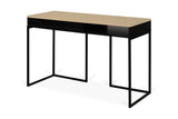 Temahome City Desk 130x50 - Light oak veneer/Black