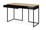 Temahome City Desk 130x50 - Light oak veneer/Black