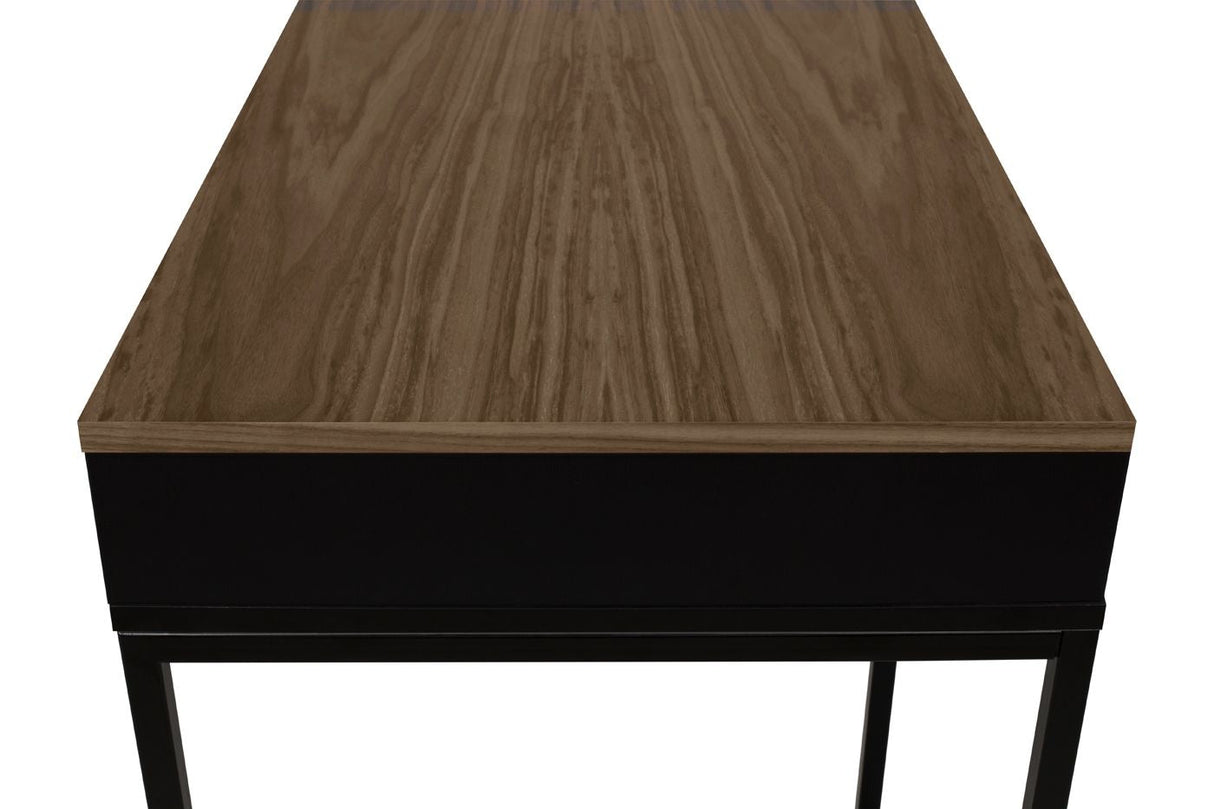 Temahome City Desk 130x50 - Walnut/Black