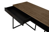 Temahome City Desk 130x50 - Walnut/Black