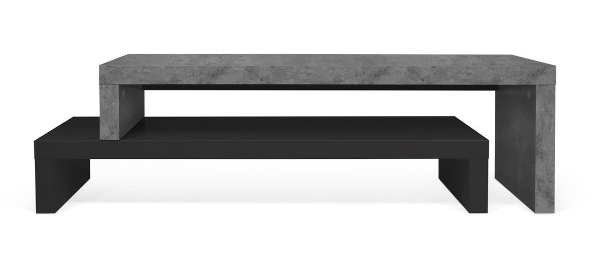 Temahome Cliff Table - Black/Dark Concrete Gray