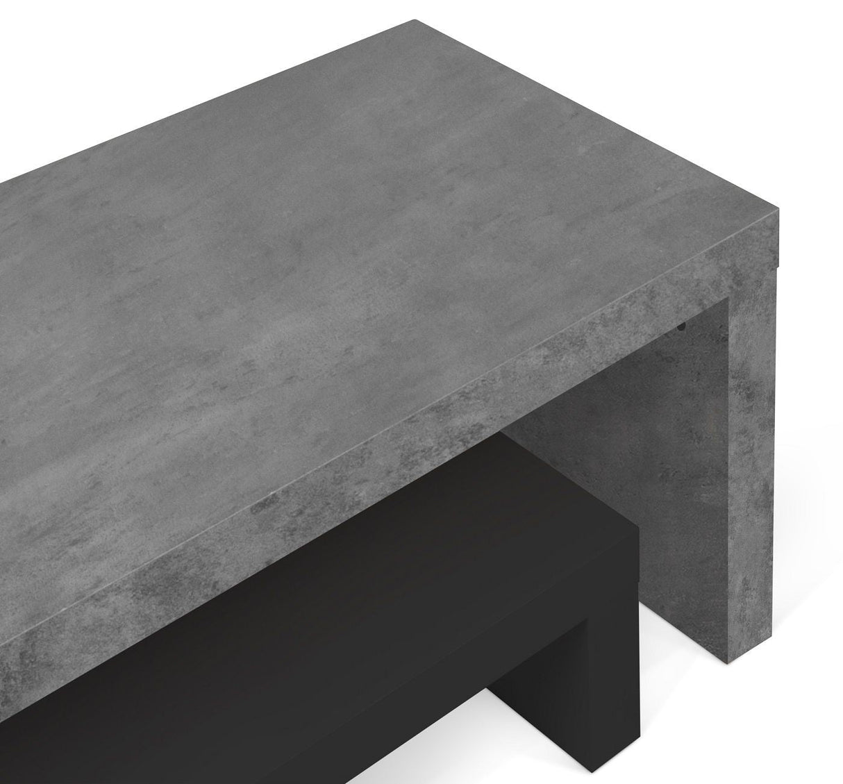 Temahome Cliff Table - Black/Dark Concrete Gray