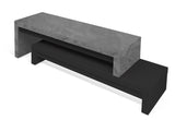 Temahome Cliff Table - Black/Dark Concrete Gray