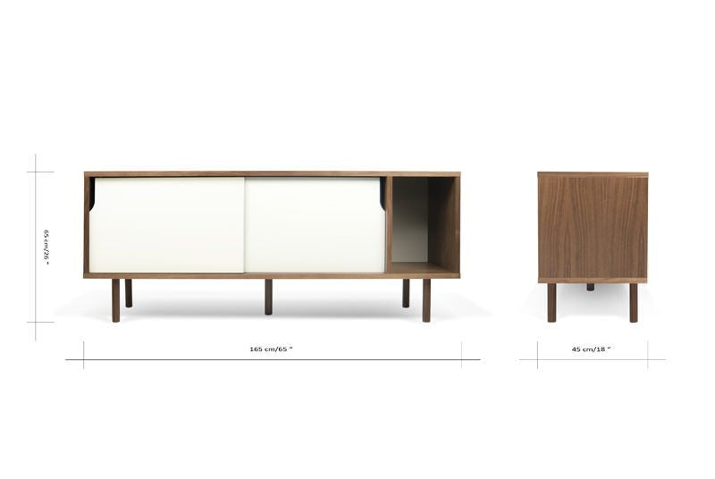 Temahome Dann Sideboard, Walnut veneer