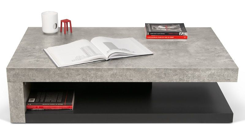 Theme Home Detroit Coffee Table - Gray Concrete Look