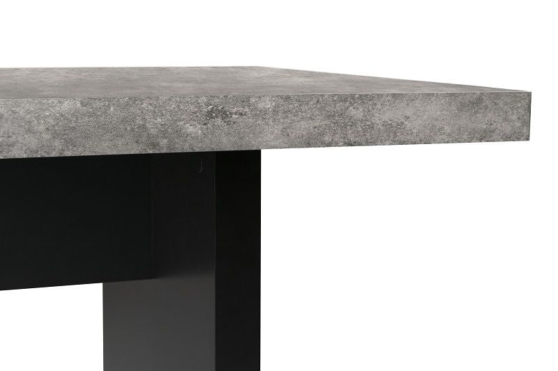 Theme Home Detroit Dining Table - Gray Concrete Look