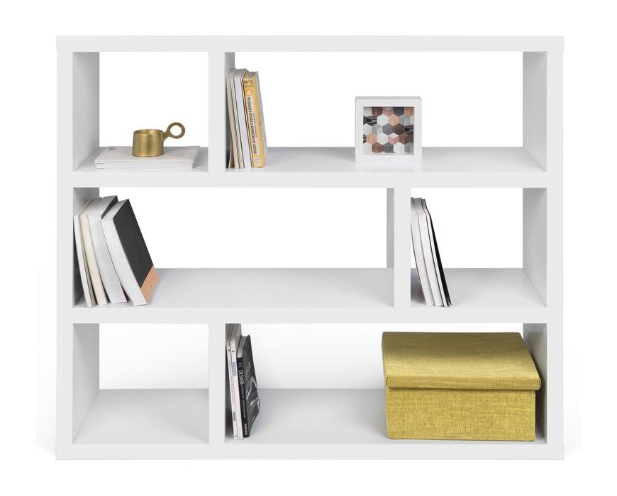 Dublin Bookshelf, White, 120x29x105