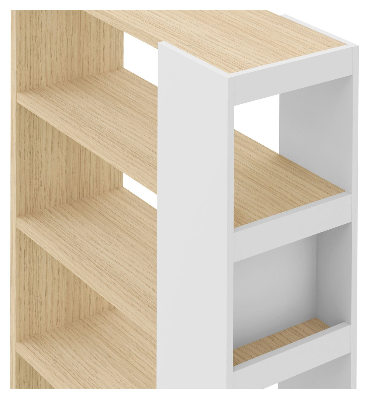 Ella Bookshelf, White/nature