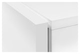 Float Bedside table w. drawer - White