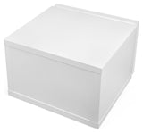 Float Bedside table w. drawer - White