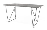 Temahome Flow Desk - Dark Concrete Gray