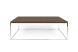 Temahome Gleam 120 Coffee Table - Walnut/Chrome