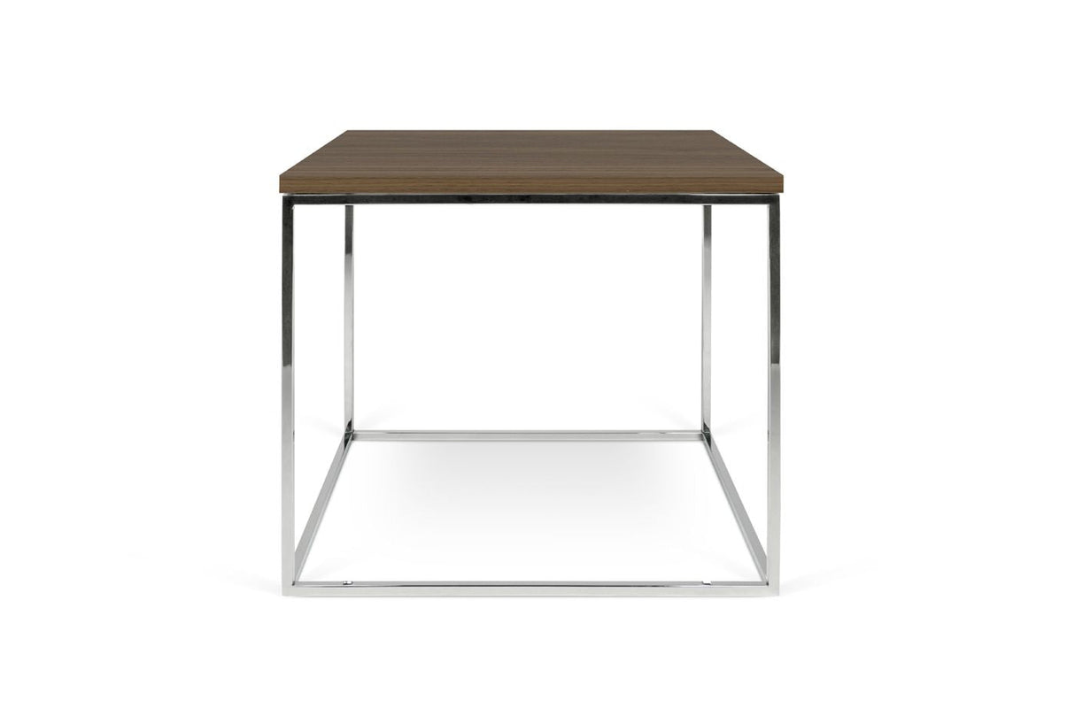 Temahome Gleam 50 Coffee Table - Walnut/Chrome