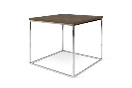 Temahome Gleam 50 Coffee Table - Walnut/Chrome