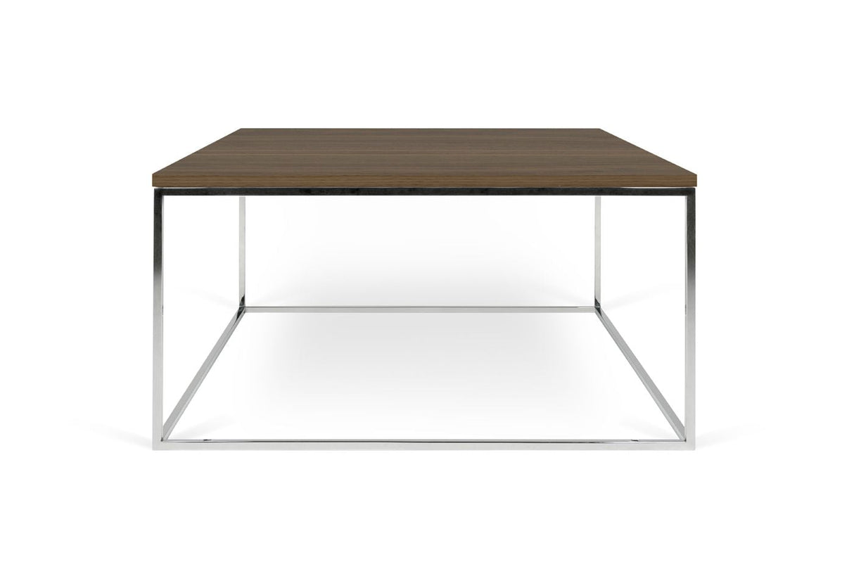 Temahome Gleam 75 Coffee Table - Walnut/Chrome