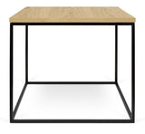 Temahome Gleam Side table - Light wood w/black frame 50 cm