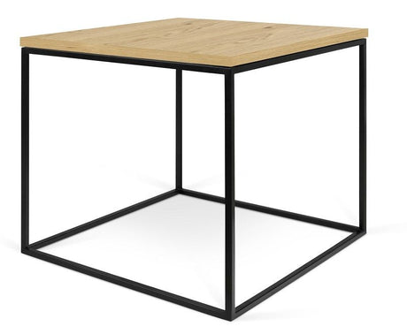 Temahome Gleam Side table - Light wood w/black frame 50 cm