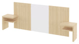 Hugo Bedboard 160, White/Nature