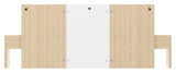 Hugo Bedboard 160, White/Nature