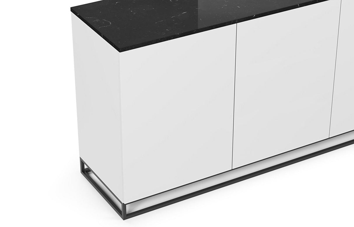 Temahome Join H2 Sideboard - Matte White/Black Marble