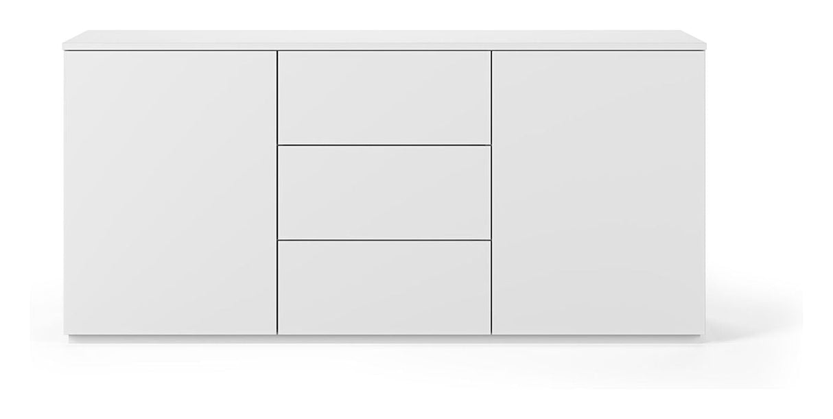 Join Sideboard with 2 doors and 3 drawers, Mat white, 180x50x84