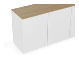 Join Sideboard w. 3 doors, Mat white/Oak Top, 180x50x84