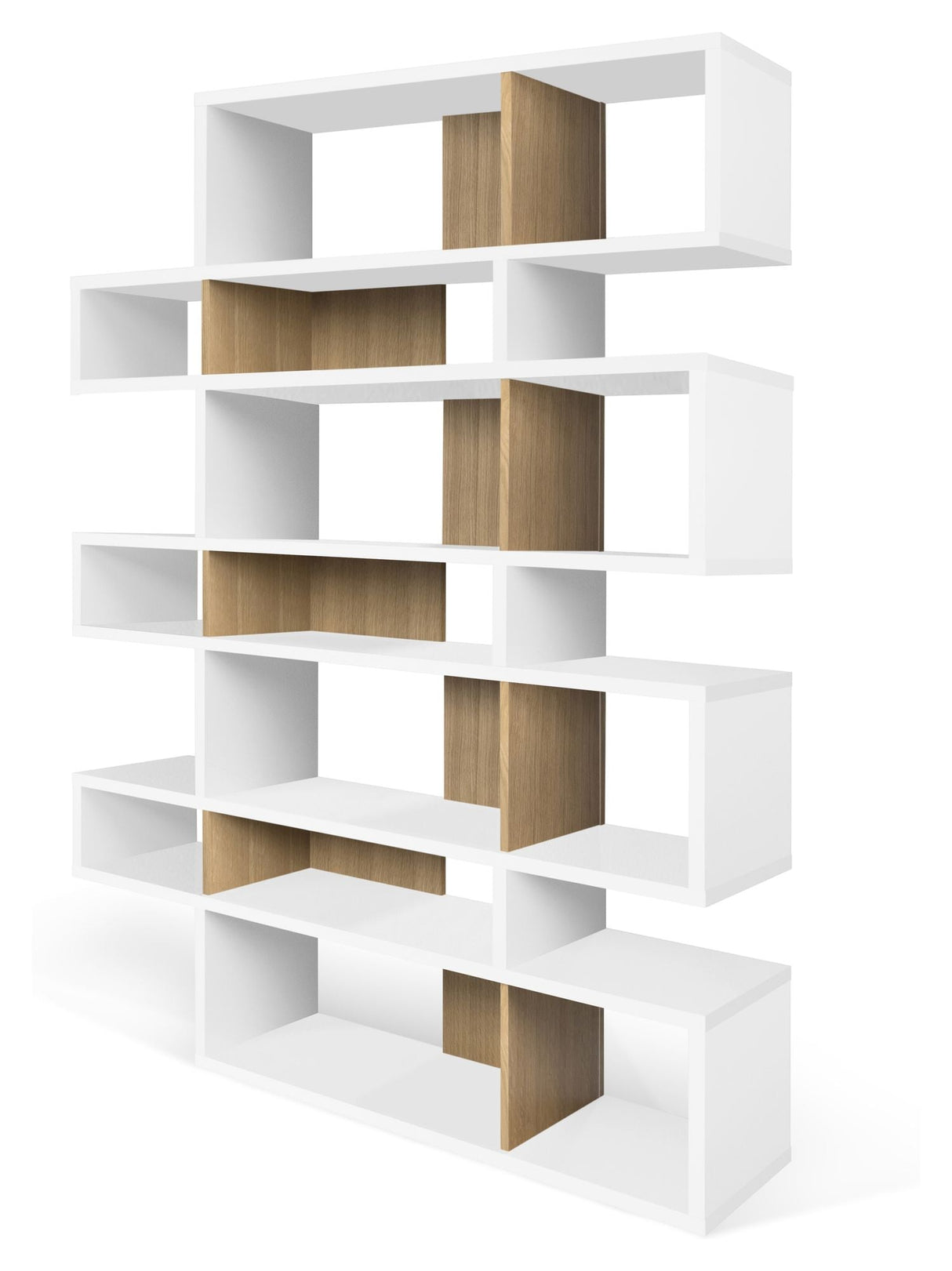 Temahome London 003 Shelf, Mat white/Oak veneer, H220