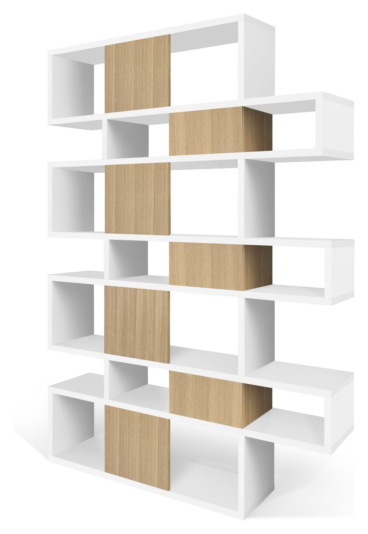 Temahome London 003 Shelf, Mat white/Oak veneer, H220