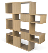 London Double Bookshelf, Oak veneer