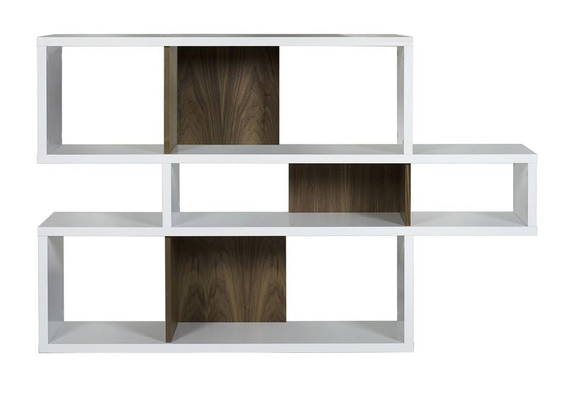 Temahome London Shelf - White/Walnut H:100