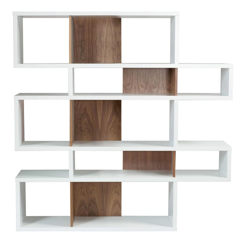 Temahome London Shelf - White/Walnut H:160